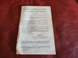 BULLETIN DES LOIS 1863 DECRET IMPERIAL PROPRIETE DES GREVES AUX ILES SAINT PIERRE ET MIQUELON - Decreti & Leggi