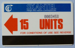 ST KITTS & NEVIS - Autelca - Skantel - 1st Issue - 1986 - STK-AU1 - 15 Units - Used - St. Kitts & Nevis