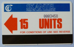 ST KITTS & NEVIS - Autelca - Skantel - 1st Issue - 1986 - STK-AU1 - 15 Units - Used - St. Kitts En Nevis