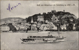 ALLEMAGNE - LINZ AM RHEIN - Gruss Vom Winzerhaus Am Kaiserberg, Bateau Vapeur - Linz A. Rhein