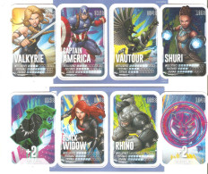 CARTES MARVEL LECLERC LOT DE 8 - Marvel