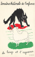 Contes Fables Légendes * Le Loup Et L'agneau * CPA Illustrateur F. Lesourt Le But * Conte Fable Légende - Contes, Fables & Légendes