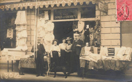 Dijon * Carte Photo 1908 * Devanture Commerce Magasin Maison Paul DAILLANT Lingerie Mercerie Tissus - Dijon