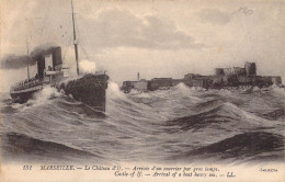 FRANCE - 13 - MARSEILLE - Le Château D'If - Arrivée D'un Courrier Par Gros Temps - LL - Carte Postale Ancienne - Château D'If, Frioul, Iles ...