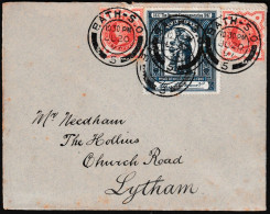 GB - 1897 - Lettre De Bath Pour Lytham QV 1./ P Et Vignettes De Charité - Covers & Documents