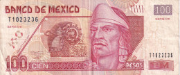 BILLETE DE MEXICO DE 100 PESOS DEL AÑO 2004 (BANKNOTE) - Mexique