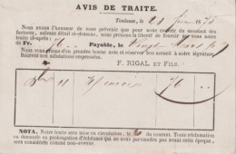 1875 - CP PRECURSEUR ENTIER CERES Avec REPIQUAGE PRIVE ! (RIGAL ET FILS) De TOULOUSE - Voorloper Kaarten