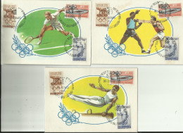 10 CARTOLINE OLIMPIADE ROMA 1960 VARIE DISCIPLINE CON ANNULLO SPECIALE CASTELGANDOLFO - FG - Olympische Spiele