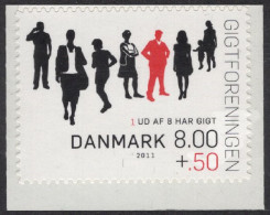 Dinamarca 2011 Correo 1611 **/MNH Asociación Danesa De Reumatismo.  - Ongebruikt
