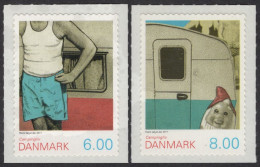 Dinamarca 2011 Correo 1623/24 **/MNH Camping. (2sellos Adh)  - Unused Stamps