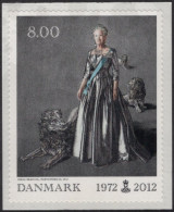 Dinamarca 2012 Correo 1661 **/MNH 40º Aniv. De Reino De Margarita II.  - Unused Stamps