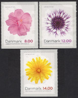Dinamarca 2012 Correo 1685/87 **/MNH Flora / Flores De Otoño.(3sellos)  - Ungebraucht