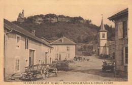 Celles * Place Du Village Et église * Villageois * Pierre Percée Et Ruines Du Château De Salm - Sonstige & Ohne Zuordnung