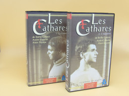 Coffret 2 Cassettes VHS - « LES CATHARES » Stellio Lorenzi, Castelot, Decaux 1994 - Historia