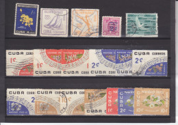 CUBA - O / FINE CANCELLED - 1959 / 1960 - XMAS, OLYMPICS, OVERPRINT, DOVE - Used Stamps