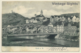 Horb Am Neckar / Germany: Partial View - Bridge - Bahnpost (Vintage PC 1900s) - Horb