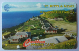 ST KITTS & NEVIS - GPT - Brimstone Hill Fortress - 55CSKA - $10 - VF Used - St. Kitts En Nevis