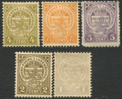 Luxemburgo 1907 Correo 89/94 US Escudo - Gran Duque - 6 Sellos  - Autres & Non Classés