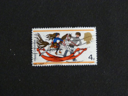 GRANDE BRETAGNE ROYAUME UNI GB UK YT 546 OBLITERE - NOËL CHRISTMAS CHEVAL DE BOIS A BASCULE HORSE PFERD - Used Stamps