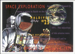 Maldives 1994 Exploration Spatiale, Apollo 14, Shepard, Astronaute, M/s MNH - Other & Unclassified