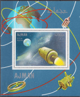 Ajman 1969 Apollo 7,Exploration Spatiale,Vol,Lune M/s MNH - Sonstige & Ohne Zuordnung