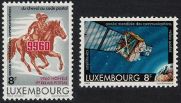 Luxembourg 1983 Communications, Postes, Cheval, Satellite, Espace MNH - Autres & Non Classés