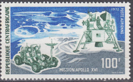 Rép. Centrafricaine 1972 Espace, Apollo 16, Atterrissage Sur La Lune, 1v MNH - Autres & Non Classés