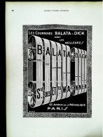 ► Machine-Outils COURROIES BALATA-DICK - Page Catalogue Technique 1928  (Env 22 X 30 Cm) - Macchine