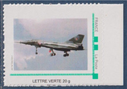 Mirage IV En Vol Type Lettre Verte Cadre Vert MonTimbraMoi Neuf - Neufs