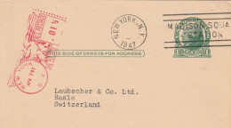 Canada Entier Postal Illustré Pour La Suisse 1947 - 1903-1954 Rois