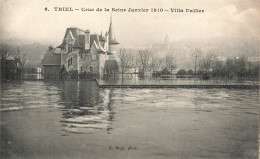 Triel * Crue De La Seine Janvier 1910 * La Villa DALLIER * Inondation Catastrophe - Triel Sur Seine