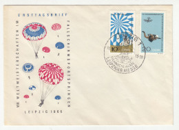 Germany DDR 1966 Parachutting FDC B230801 - Parachutting