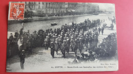 Sete , Cette , Sainte Cécile Aux Funérailles Des Victimes Du " Iena" - Sete (Cette)