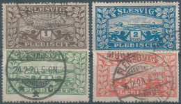 Germany-Deutschland,Schleswig - Slesvig Plebiscit,1Mk-2Mk-5Mk -10Mk ,Obliterated ,Complete Series,Value:€60,00 - Schleswig