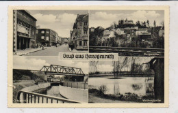 5120 HERZOGENRATH, Kleikstrasse, Burg, Weiher, Kanalbrücke, 1954, Kl. Einriss - Herzogenrath