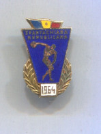 Romania - Spartachiada Republicana 1964. Vintage Pin  Badge Abzeichen, Enamel - Athlétisme