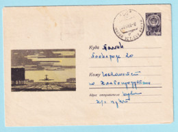 USSR 1966.0207. Airport. Prestamped Cover, Used - 1960-69