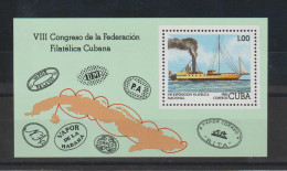 Cuba 1982 Bateau à Vapeur BF 75 ** MNH - Hojas Y Bloques