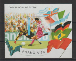 Cuba 1998 Football Coupe Du Monde BF 152 ** MNH - Blocchi & Foglietti