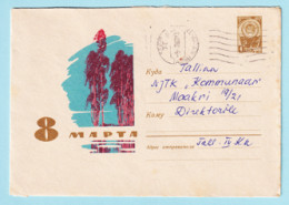 USSR 1966.00. Women's Day (birch Trees). Prestamped Cover, Used - 1960-69