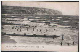 LL LOUIS LEVY POSTCARD No.45 ISLE OF WIGHT SANDOWN CULVER CLIFF UNUSED - Sandown