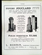 ►   CHAUFFE-EAU Ets FOYERS JOUCLARD Rue Des Roses PARIS 8e  - Page Catalogue Technique 1928  (Env 22 X 30 Cm) - Macchine