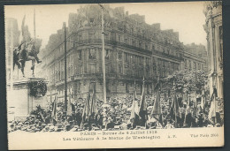 Paris Revue Du 4 Juillet 1918 - Les Vétérans à La Statue De Washington  - Gc 20046 - Guerre 1914-18