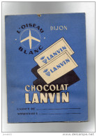 PROTEGE CAHIER CHOCOLAT LANVIN ( LILOU 12 ) - Cocoa & Chocolat