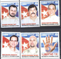 Mint Stamps Five Prisoners In The US For Protecting Their People 2007  From Cuba - Otros & Sin Clasificación