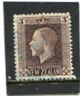 NEW ZEALAND - 1915  3d  KGV  BROWN   FINE USED  SG 420 - Gebraucht