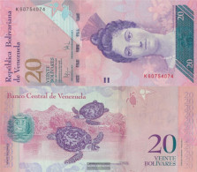 Venezuela Pick-number: 91d Uncirculated 2009 20 Bolivares - Venezuela