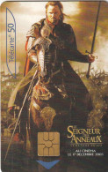 ##   Carte Téléphone  ##  LE Seigneur Des ANNEAUX (FRANCE) Gift Card, Carta Regalo, Cadeaukaart - Cine