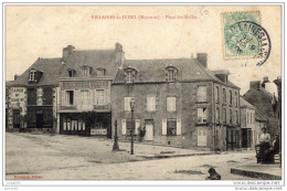 VILLAINES LA JUHEL PLACE DES HALLES 1906(LOT W9) - Villaines La Juhel