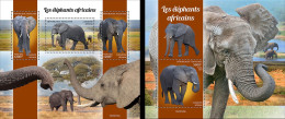 Togo 2023, Animals, Elephant, 3val In BF +BF - Togo (1960-...)